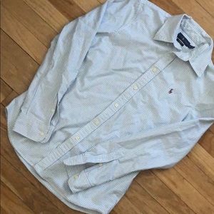 🌈LASTCHANCE! Blue pinstriped dress shirt!